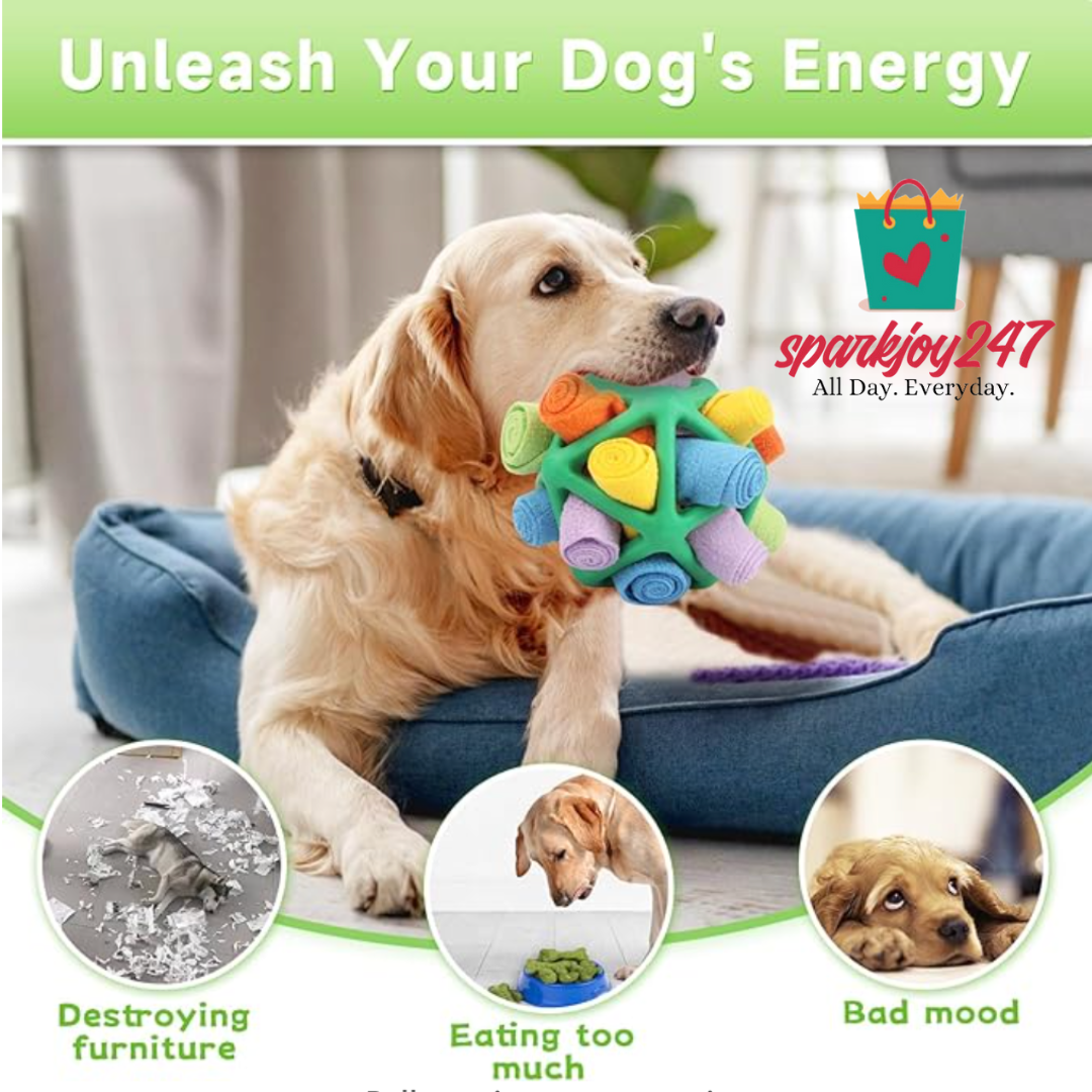 1pc Upgraded Pet Snuffle Ball, Interactive Toy For Dogs, Snack Dispensing  Ball For Pets, Velvet Snuffle Ball, Blind Box Snack Hiding Toy, Puzzle Toy  For Dogs And Small Pets To Develop Their